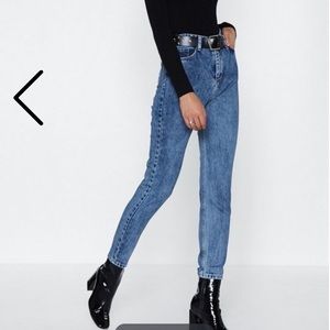 Don't Even Trip Acid Wash Jeans- Nasty Gal